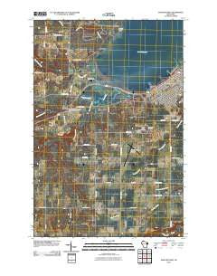Ashland West Wisconsin Historical topographic map, 1:24000 scale, 7.5 X 7.5 Minute, Year 2010