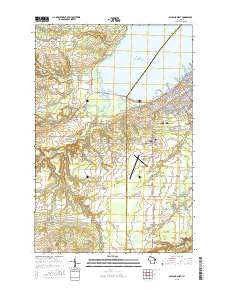 Ashland West Wisconsin Current topographic map, 1:24000 scale, 7.5 X 7.5 Minute, Year 2015