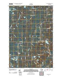 Athelstane Wisconsin Historical topographic map, 1:24000 scale, 7.5 X 7.5 Minute, Year 2010