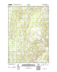 Athelstane Wisconsin Historical topographic map, 1:24000 scale, 7.5 X 7.5 Minute, Year 2013