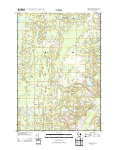 Athelstane Wisconsin Historical topographic map, 1:24000 scale, 7.5 X 7.5 Minute, Year 2013