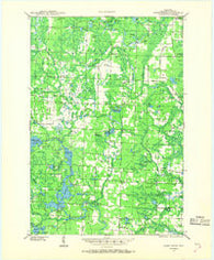 Athelstane Wisconsin Historical topographic map, 1:48000 scale, 15 X 15 Minute, Year 1940