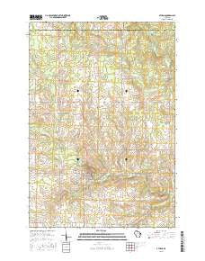Athens Wisconsin Current topographic map, 1:24000 scale, 7.5 X 7.5 Minute, Year 2015
