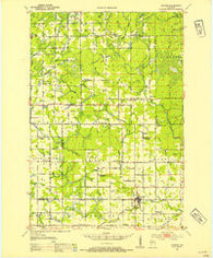 Athens Wisconsin Historical topographic map, 1:48000 scale, 15 X 15 Minute, Year 1951