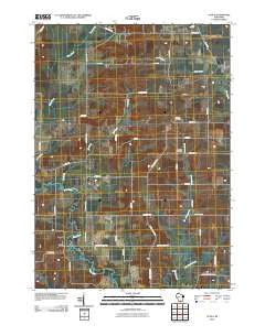 Attica Wisconsin Historical topographic map, 1:24000 scale, 7.5 X 7.5 Minute, Year 2010