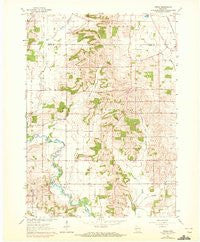 Attica Wisconsin Historical topographic map, 1:24000 scale, 7.5 X 7.5 Minute, Year 1961
