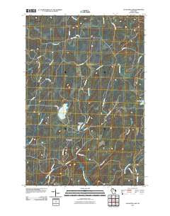 Augustine Lake Wisconsin Historical topographic map, 1:24000 scale, 7.5 X 7.5 Minute, Year 2010