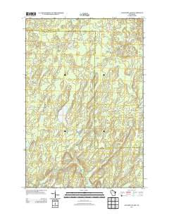 Augustine Lake Wisconsin Historical topographic map, 1:24000 scale, 7.5 X 7.5 Minute, Year 2013