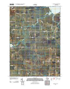 Auroraville Wisconsin Historical topographic map, 1:24000 scale, 7.5 X 7.5 Minute, Year 2010