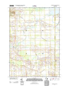 Auroraville Wisconsin Historical topographic map, 1:24000 scale, 7.5 X 7.5 Minute, Year 2013