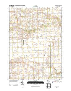 Avalon Wisconsin Historical topographic map, 1:24000 scale, 7.5 X 7.5 Minute, Year 2013