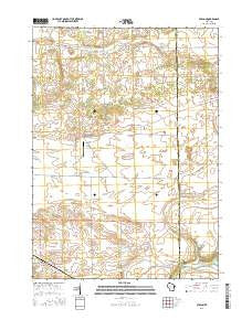 Avalon Wisconsin Current topographic map, 1:24000 scale, 7.5 X 7.5 Minute, Year 2016