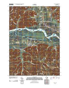 Avoca Wisconsin Historical topographic map, 1:24000 scale, 7.5 X 7.5 Minute, Year 2010