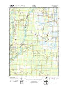 Babcock Wisconsin Historical topographic map, 1:24000 scale, 7.5 X 7.5 Minute, Year 2013