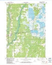 Babcock Wisconsin Historical topographic map, 1:24000 scale, 7.5 X 7.5 Minute, Year 1984