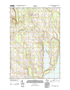 Baileys Harbor West Wisconsin Historical topographic map, 1:24000 scale, 7.5 X 7.5 Minute, Year 2013