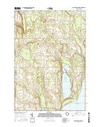 Baileys Harbor West Wisconsin Current topographic map, 1:24000 scale, 7.5 X 7.5 Minute, Year 2016