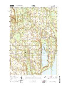 Baileys Harbor West Wisconsin Current topographic map, 1:24000 scale, 7.5 X 7.5 Minute, Year 2016