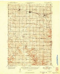 Baldwin Wisconsin Historical topographic map, 1:62500 scale, 15 X 15 Minute, Year 1949