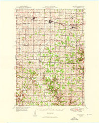 Baldwin Wisconsin Historical topographic map, 1:62500 scale, 15 X 15 Minute, Year 1949
