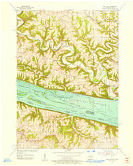 Balltown Iowa Historical topographic map, 1:24000 scale, 7.5 X 7.5 Minute, Year 1955