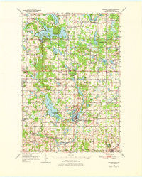 Balsam Lake Wisconsin Historical topographic map, 1:62500 scale, 15 X 15 Minute, Year 1950