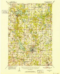 Balsam Lake Wisconsin Historical topographic map, 1:62500 scale, 15 X 15 Minute, Year 1950