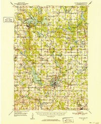 Balsam Lake Wisconsin Historical topographic map, 1:62500 scale, 15 X 15 Minute, Year 1950