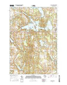 Balsam Lake Wisconsin Current topographic map, 1:24000 scale, 7.5 X 7.5 Minute, Year 2015