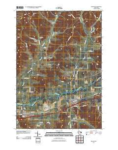 Bangor Wisconsin Historical topographic map, 1:24000 scale, 7.5 X 7.5 Minute, Year 2010