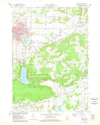 Baraboo Wisconsin Historical topographic map, 1:24000 scale, 7.5 X 7.5 Minute, Year 1975