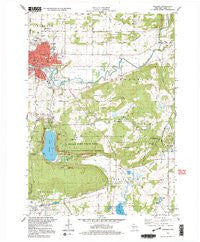 Baraboo Wisconsin Historical topographic map, 1:24000 scale, 7.5 X 7.5 Minute, Year 1994