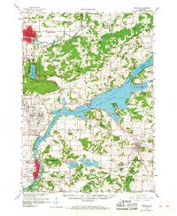 Baraboo Wisconsin Historical topographic map, 1:62500 scale, 15 X 15 Minute, Year 1959