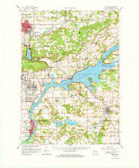 Baraboo Wisconsin Historical topographic map, 1:62500 scale, 15 X 15 Minute, Year 1959