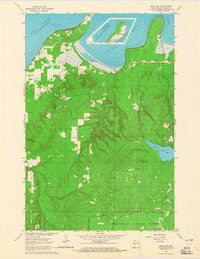 Bark Bay Wisconsin Historical topographic map, 1:24000 scale, 7.5 X 7.5 Minute, Year 1964