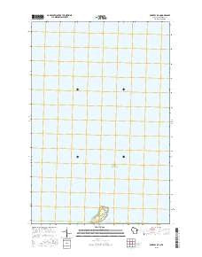 Bark Bay OE N Wisconsin Current topographic map, 1:24000 scale, 7.5 X 7.5 Minute, Year 2015