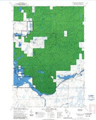 Barker Lake Wisconsin Historical topographic map, 1:24000 scale, 7.5 X 7.5 Minute, Year 1972