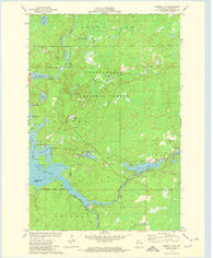 Barker Lake Wisconsin Historical topographic map, 1:24000 scale, 7.5 X 7.5 Minute, Year 1972