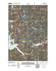 Barker Lake Wisconsin Historical topographic map, 1:24000 scale, 7.5 X 7.5 Minute, Year 2011