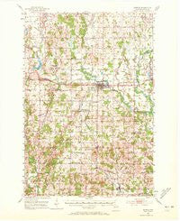 Barron Wisconsin Historical topographic map, 1:62500 scale, 15 X 15 Minute, Year 1951