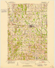 Barron Wisconsin Historical topographic map, 1:62500 scale, 15 X 15 Minute, Year 1951