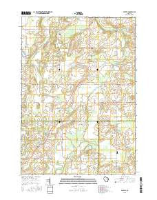 Batavia Wisconsin Current topographic map, 1:24000 scale, 7.5 X 7.5 Minute, Year 2015