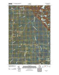 Bavaria Wisconsin Historical topographic map, 1:24000 scale, 7.5 X 7.5 Minute, Year 2010