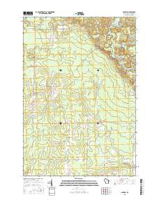 Bavaria Wisconsin Current topographic map, 1:24000 scale, 7.5 X 7.5 Minute, Year 2015