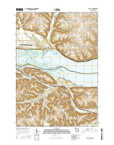 Bay City Wisconsin Current topographic map, 1:24000 scale, 7.5 X 7.5 Minute, Year 2015