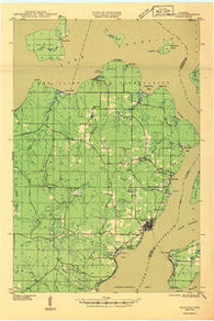 Bayfield Wisconsin Historical topographic map, 1:48000 scale, 15 X 15 Minute, Year 1946