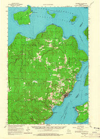 Bayfield Wisconsin Historical topographic map, 1:62500 scale, 15 X 15 Minute, Year 1964