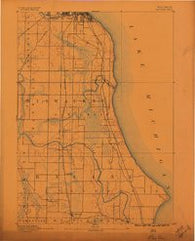 Bayview Wisconsin Historical topographic map, 1:62500 scale, 15 X 15 Minute, Year 1891