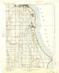 Bayview Wisconsin Historical topographic map, 1:62500 scale, 15 X 15 Minute, Year 1901