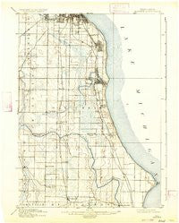 Bayview Wisconsin Historical topographic map, 1:62500 scale, 15 X 15 Minute, Year 1901